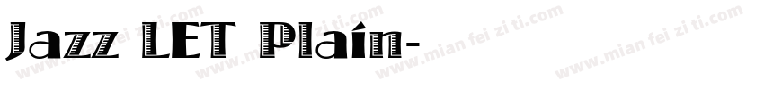 Jazz LET Plain字体转换